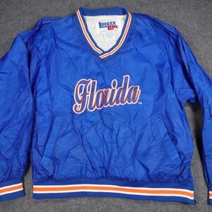Vintage Locker Line Florida Gators Windbreaker Pullover Blue XL Mens 90s NCAA
